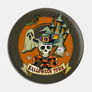 Scary Halloween Town, Haunted Houses Pin