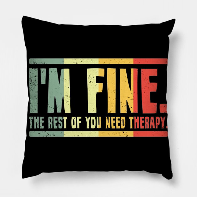 Therapy Therapist Shrinker Psychotherapist Pillow by Monstershirts