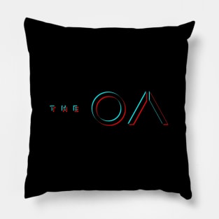 The OA Glitch Blur - Black Pillow