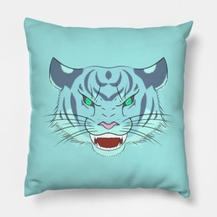 Tiger Blue Pillow