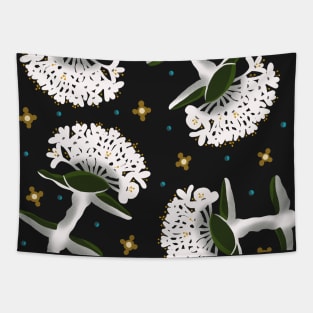 white blossom Tapestry