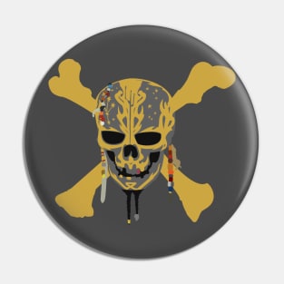 Pirates Golden Skull Pin