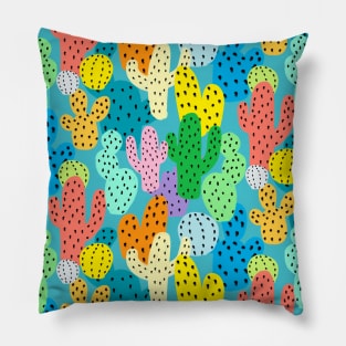 Rainbow Cactus Pillow