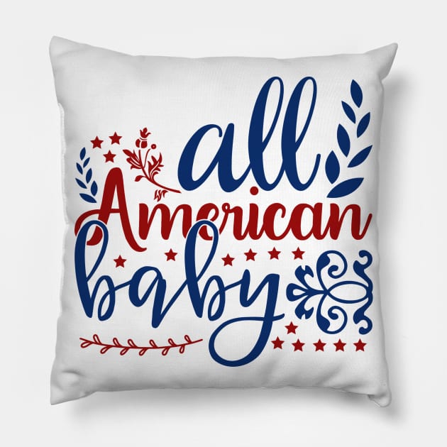 All America Baby Pillow by Saldi