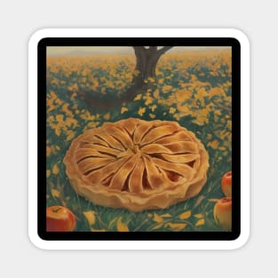 Apple Pie Picture Art Vintage Established Kawaii Sweet Magnet