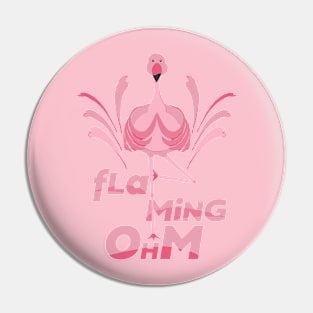 Yoga Flamingo Pink Pin