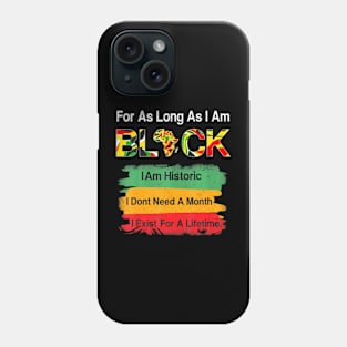 Black history month  24 7 365 African Map kente Clothes Phone Case