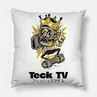 Skateboard Teck TV Trickster Tech Pillow