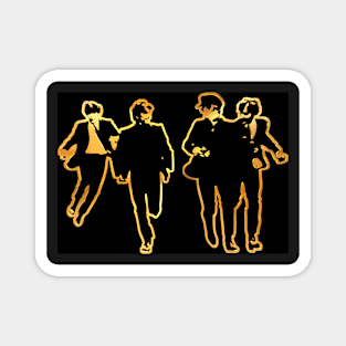 Fab Four | Gold Series | Pop Art Magnet