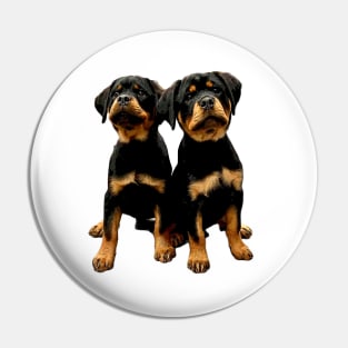 Rottweiler Cute Puppy Dogs Pin