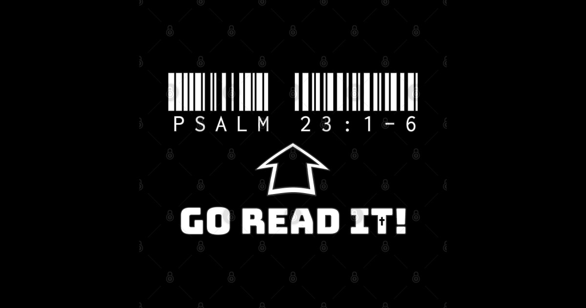 Psalm 23 16 Bible Chapter Verses Quote Reference Barcode Word Art