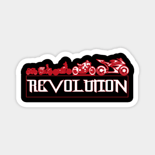 motor bike revolution Magnet