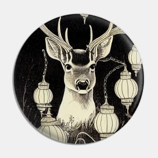 A spooky deer Pin