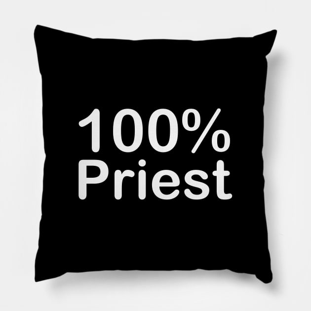 Priest, funny gifts for people who have everything. Pillow by BlackCricketdesign