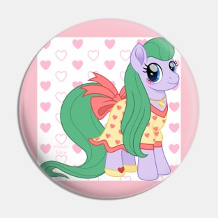 Hearth Blossom with hearts Pin