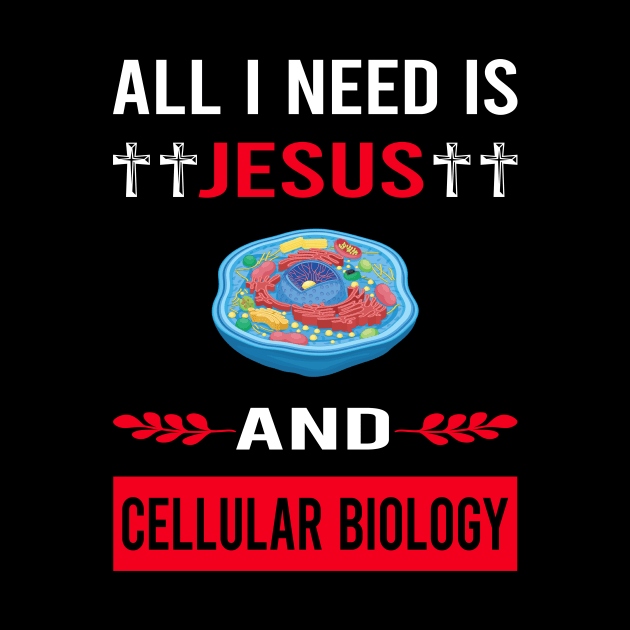 I Need Jesus And Cell Cellular Biology Biologist by Good Day