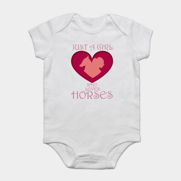 Just A Girl Who Loves Horses Horse Lover Horse Lover Onesie