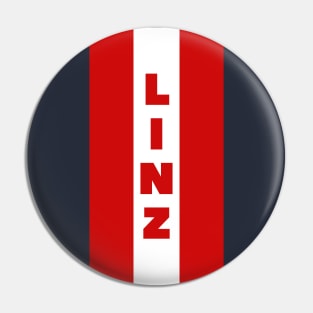 Linz City in Austrian Flag Vertical Pin