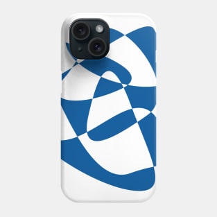 Abstract Doodle Sketch in Blue Phone Case