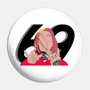 6ix9ine sixnine design Pin