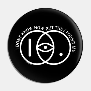 iDKHOW circle logo white ver. Pin