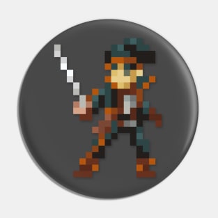 Ryu low-res pixelart Pin