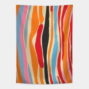 Abstract Bold Colorful Pattern Modern Tapestry