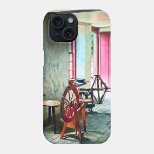 Spinning Wheel Near Window Phone Case