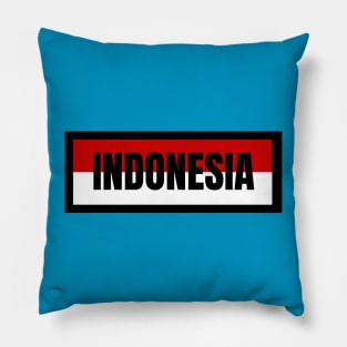 Indonesia in Indonesian Flag Pillow