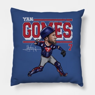 Yan Gomes Chicago C Cartoon Pillow