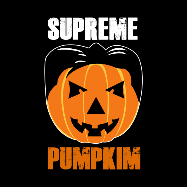 Funny Halloween Supreme Pumpkim Kim Jong Un Halloween Pumpkin Gift by ChrisWilson