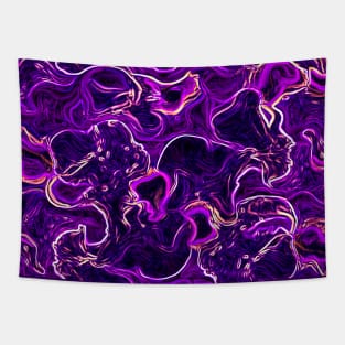 colorful abstract violet print Tapestry