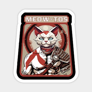 Meow tos feline god of war Magnet