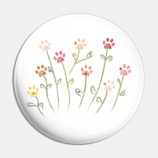 Made of flower doodle paw prints Pin