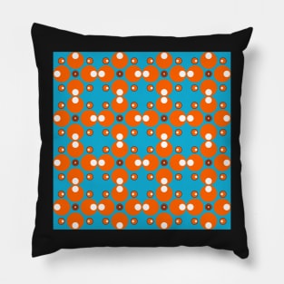 retro sventies abstract geometrical pattern Pillow