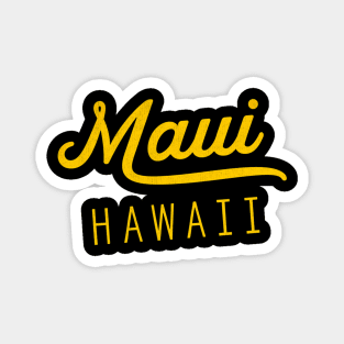 Maui Yellow Hawaii Aloha Magnet