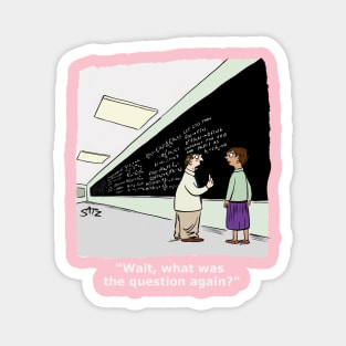 Funny math cartoon Magnet