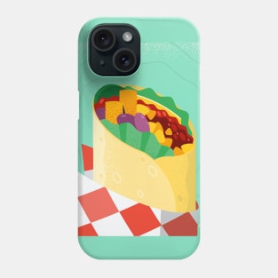 Burrito wrapped in  paper Phone Case