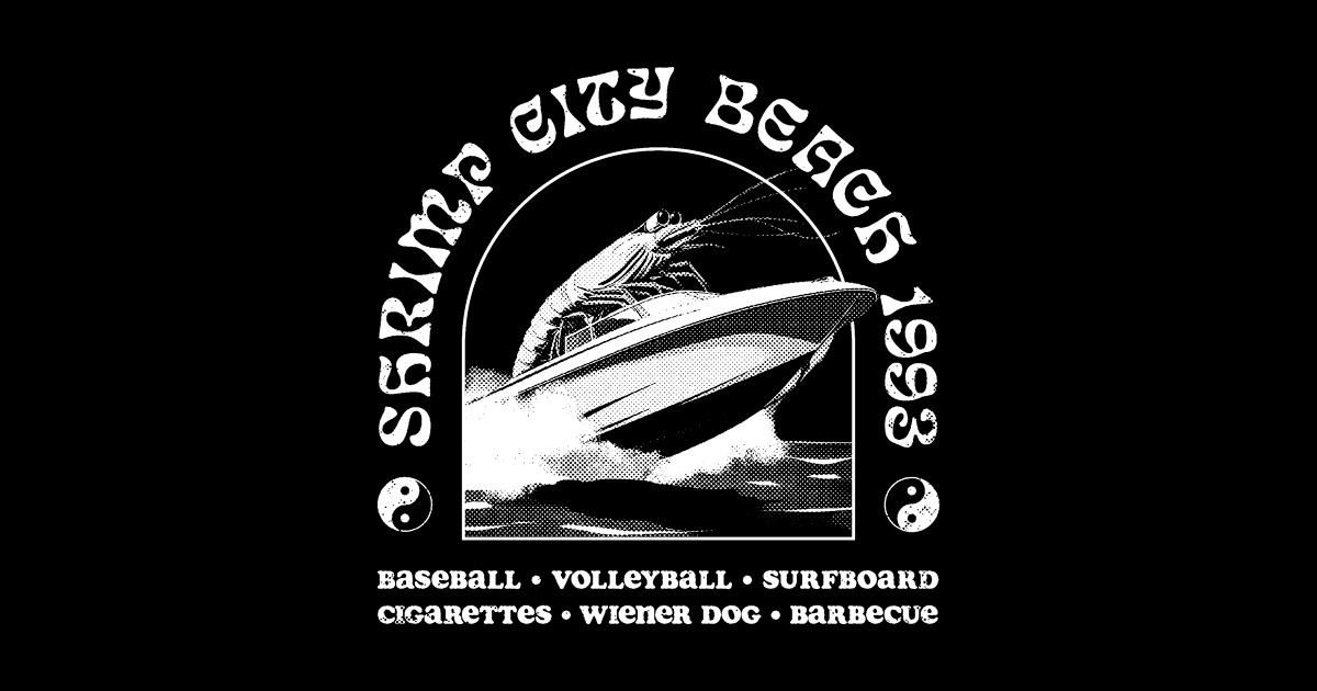 Shrimp City Beach 1993 - Viagra Boys - Sticker | TeePublic