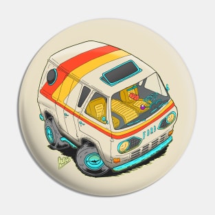 Vintage Customized Transparent Van without Background Pin