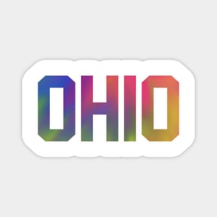 Ohio TieDye Jersey Letter Magnet