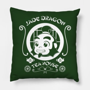 Jade Dragon Teahouse Pillow