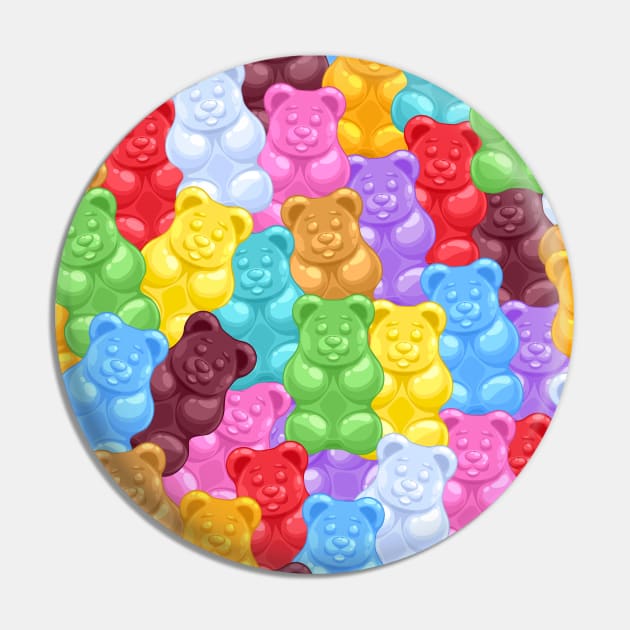 Rainbow Gummy Bear Candy Pin by NewburyBoutique