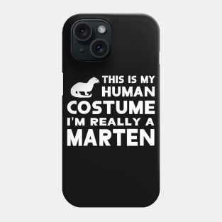 human costume cute marten design animal Phone Case