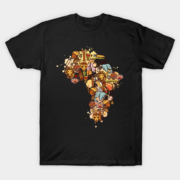 Discover Africa South safari lion elephant gift tourist - Africa - T-Shirt