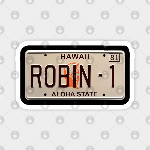 Magnum P.I. License Plate Magnet by RetroZest