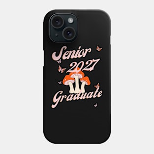 Retro Mushroom Senior 2027 Graduate Phone Case