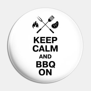 Keep Calm and BBQ ON Pin