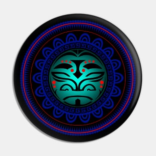 POLYNESIAN MASK 8B Pin