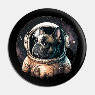 French Bulldog Astronaut Pin